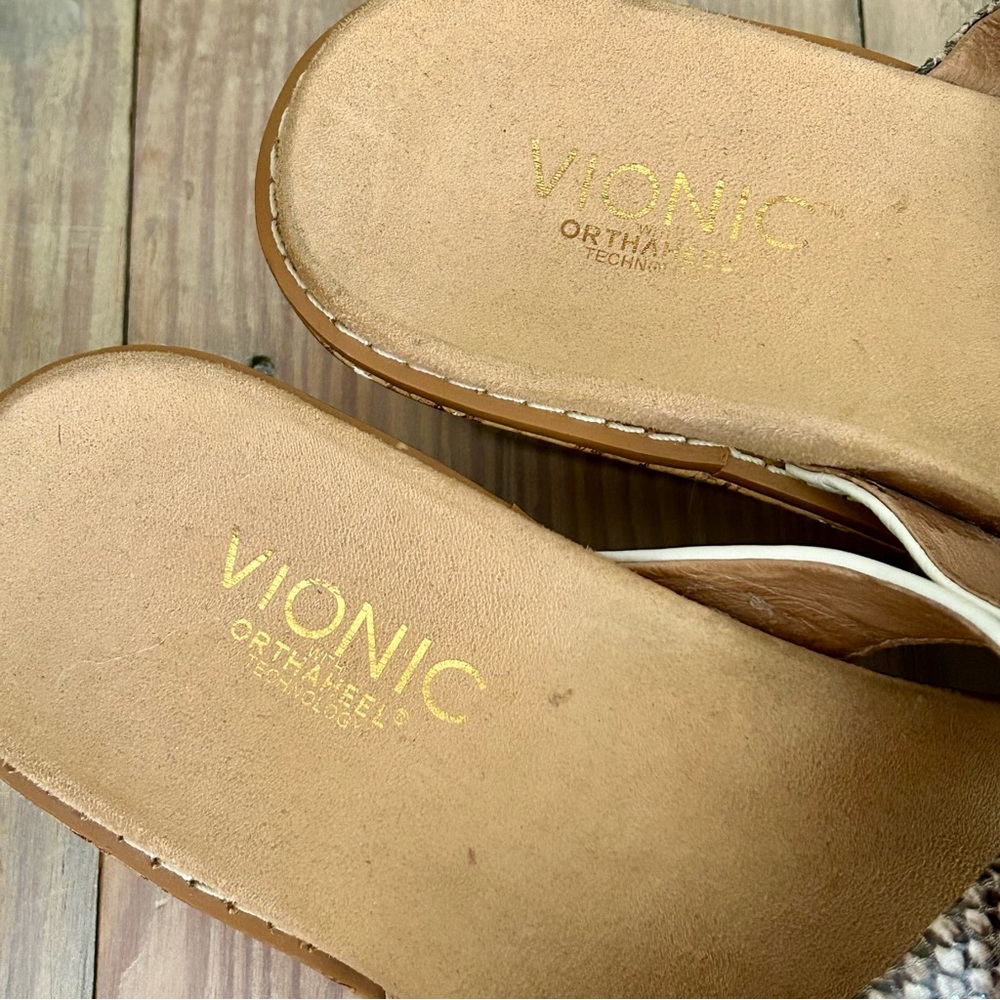 Vionic Montego Leather Platform Wedge Sandal - image 4